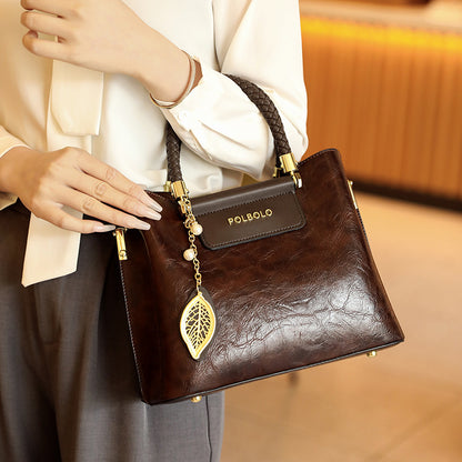 ÉLÉGANCE Structured Leather Tote