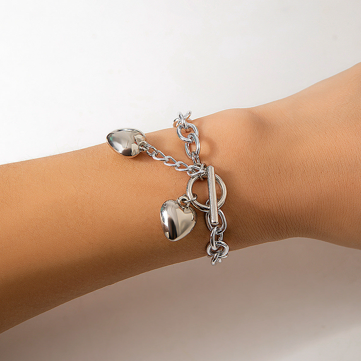 Luxe Lock & Key Chain Necklace & Bracelet Set