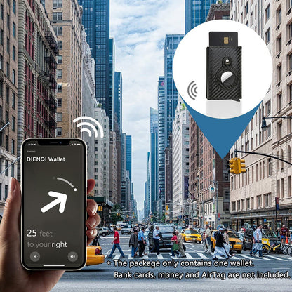CarbonShield AirTag Wallet