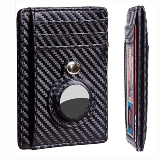 CarbonShield AirTag Wallet