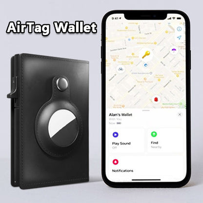 CarbonShield AirTag Wallet