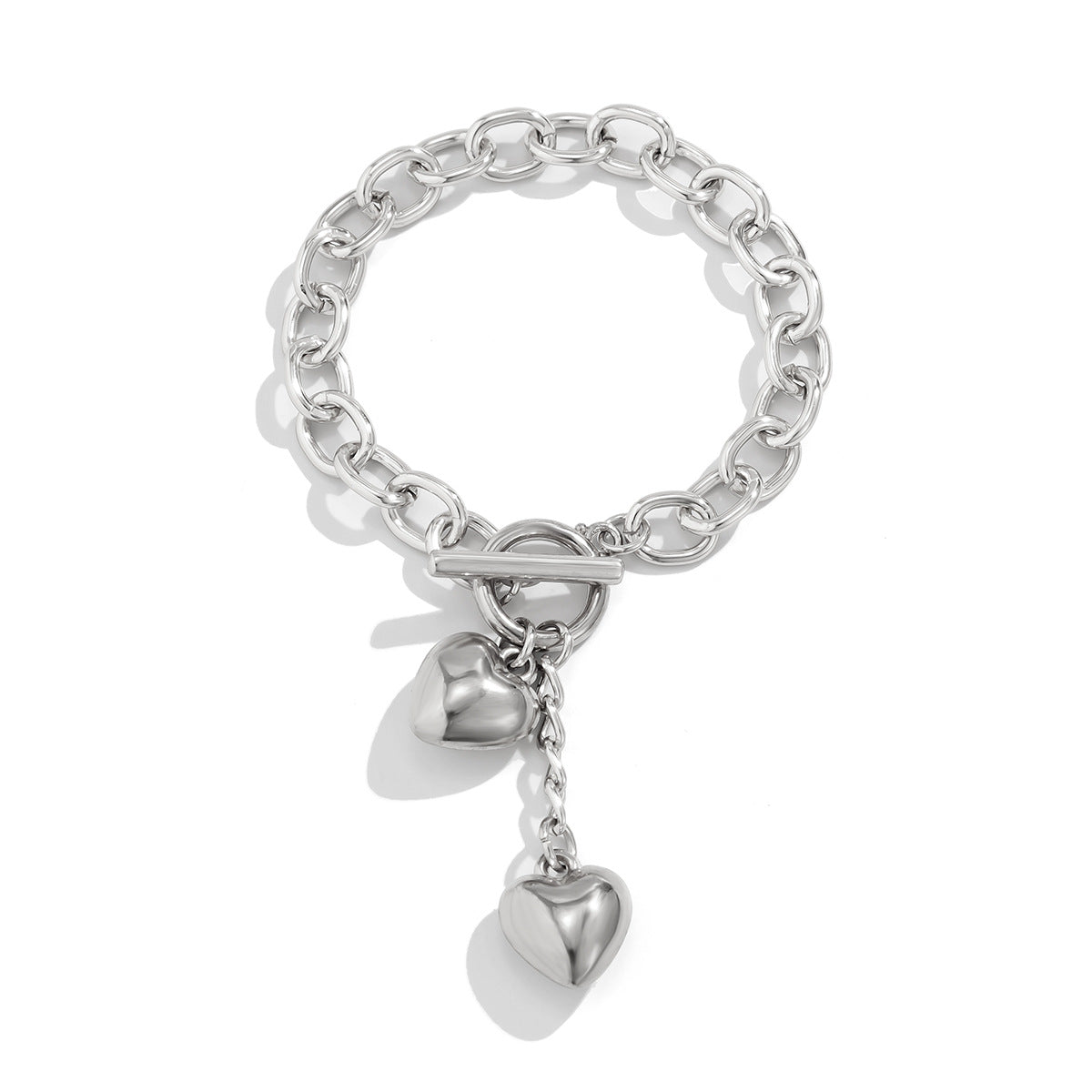 Luxe Lock & Key Chain Necklace & Bracelet Set