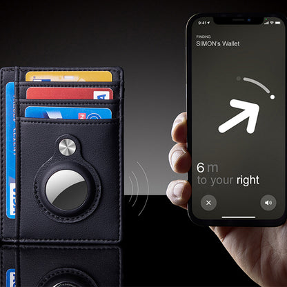 CarbonShield AirTag Wallet